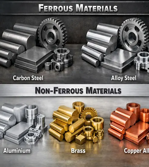 Ferrous material capabilities for forging and machining
